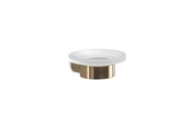 Badkamer accessoires - Gedy Piren wall-mounted soap dish - Brushed brass - 30686