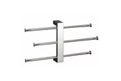 Badkamer accessoires - Gedy Towel holder with 3 adjustable towel bars - 763013