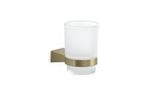 Badkamer accessoires - Gedy Tonale Toothbrush Holder - Brushed Brass - TN1088