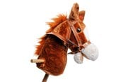 Speelgoed voor baby's - Playwood Wooden Hobby Horse with Sound Brown - PW2111