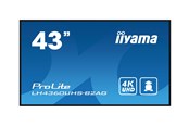 Digital Signage & Hotel - iiyama ProLite LH4360UHS-B2AG 43" Class (42.5" viewable) LED-backlit LCD display - 4K - for digital signage - LH4360UHS-B2AG