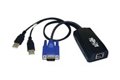 KVM-kabel - Eaton Series USB (2) Server Interface Unit Virtual Media KVM Switch HD15 USB RJ45 - B078-101-USB2