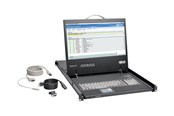 Scherm - 19" Eaton Series Rack Console 1URM DVI VGA for KVM Switch 19" LCD 1080p Rackmount TAA - B021-000-19-HD2