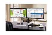 Monitorbevestiging - IC INTRACOM TECHly stand - for 2 LCD displays - black - ICA-LCD 382-D