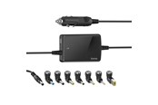 Laptop oplader - Hama "Slim & Light" Universal Car Notebook Power Supply Unit - car power adapter - 70 Watt - 00200008