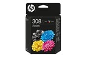 Inkt, toner en verbruiksartikelen - HP 308 / 6L6S6UE - 2-Pack Black and Color (Cyan Magenta Yellow) Ink - 6L6S6UE