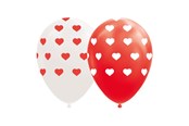 Speelgoed - Globos Balloons Hearts Red/White 30cm 8pcs. - 1129011