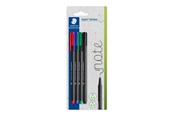 Schrijf- en tekengerei - Staedtler Fineliner triplus rPP ass. 4pc Bl - 334-S BK4
