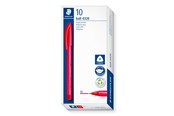 Schrijf- en tekengerei - Staedtler Ballpoint pen ball 4320 10 pcs M red - 4320 M-2