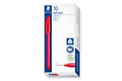 Schrijf- en tekengerei - Staedtler Ballpoint pen ball 4320 10 pcs F red - 4320 F-2