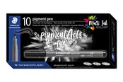 Schrijf- en tekengerei - Staedtler pigment pen intense black 10 pcs. - 376-99