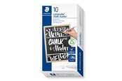 Schrijf- en tekengerei - Staedtler Chalk marker Lumocolor white 10 pcs - 344-0