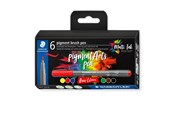 Schrijf- en tekengerei - Staedtler pigment brush pen Basic Colour 6pcs - 371 C6-9