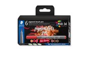 Schrijf- en tekengerei - Staedtler pigment brush pen Reds&Browns 6pcs - 371 C6-7