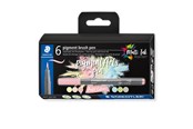 Schrijf- en tekengerei - Staedtler pigment brush pen Pastel Colou 6pcs - 371 C6-10