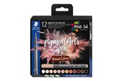 Schrijf- en tekengerei - Staedtler pigment brush pen PortraitCol 12pcs - 371 C12-4