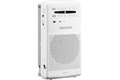 DAB & Wekkerradio - Sangean Pocket Radio with Built-In Speaker - AM/FM - Wit - A500478