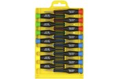 Accessoires - Deltaco Precision Chisel Set 15 chisels Groove / Philips / Torx / Hex Black - STD-713