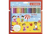 Schrijf- en tekengerei - STABILO Trio Thick - Thick Triangular Colored Pencil - Set 24 pcs. - 203/24-01