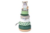 Speelgoed voor baby's - Eichhorn Baby Hipp Stacking Tower Donkey - 100005869