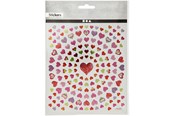 Hobby artikelen - Creativ Company - Stickers Small Hearts 1 Sheet - 29064