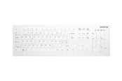 Toetsenbord - Cherry Active Key AK-C8112 - keyboard - wipe disinfection flat key profile - QWERTY - Pan Nordic - white Input Device - Toetsenbord - Noords - Wit - AK-C8112-FUS-W/PN