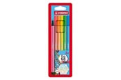 Schrijf- en tekengerei - STABILO Pen 68 - Felt-tip pen - Set of 6 Fluorescent Pieces - 6806-1