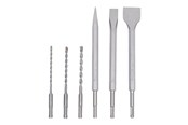 Boren en bits - Makita D-58920 Drill Bit and Chisel Set 6 Pieces - D-58920