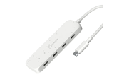 USB hub - j5create 4-Port USB-C Type-C Hub USB hub - 4 - Wit - JCH345EW-N
