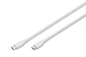 USB-kabel - DIGITUS - USB-C cable - 24 pin USB-C to 24 pin USB-C - 1 m - AK-300341-010-W