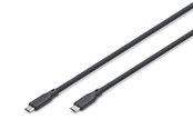 USB-kabel - DIGITUS - USB-C cable - 24 pin USB-C to 24 pin USB-C - 1 m - AK-300344-020-S