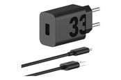 Mobiel - Adapters & Opladers - Motorola TurboPower 33W Power Adapter - Black (Incl. USB-A -> USB-C cable) - PG38C06448