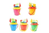 Buiten spelen - Happy Summer Beach Bucket Set 6 pcs - assorted - 303002