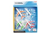 Speelgoedauto - Toi-Toys - Vehicool Pull Back Airplanes 4pcs. - 26854A