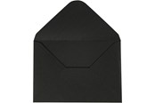 Enveloppen en verzenddozen - Creativ Company - Envelope Black 11.5x16cm 10 pcs. - 217012