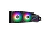 CPU koeler - Thermalright Grand Vision 240 Argb Black - CPU waterkoeling - Maximaal 30 dBA - Grand Vision 240 Argb Black
