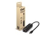 USB hub - Club 3D CSV-1549 - hub - USB Type-C - 4 ports USB hub - 4 - Zwart - CSV-1549