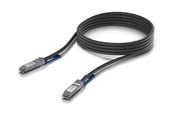 Netwerk - kabel - Ubiquiti 100GBase direct attach cable - 3 m - Zwart - 3m - UACC-DAC-QSFP28-3M