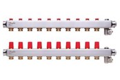 Vloerverwarming - Danfoss floor heating manifold 10+10 SSM - 088U0810