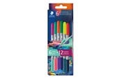 Schrijf- en tekengerei - Staedtler Fibre tip pen 2tips twin color 6pc - 3280C6E2-1