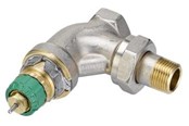 Radiatoren en ventielen - Danfoss RA-DV 10 dynamic radiator valve angled 3/8" - 013G7711