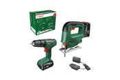 Elektrische schroevendraaier & boor - Bosch Cordless Impact Drill DIYSet EasyImp+Saw - 06039D810A