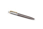 Schrijf- en tekengerei - Parker Jotter Ballpoint Pen | Grey Lacquer with Gold Trims | Medium Point | Blue Ink Refill | Gift Box - 2213723