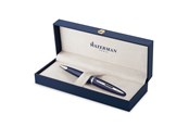 Schrijf- en tekengerei - Waterman Carene Ballpoint Pen Blue Lacquer with Palladium trim Medium Tip Blue Ink Gift Box - 2214312