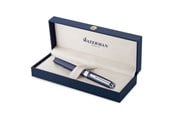 Schrijf- en tekengerei - Waterman Exception Fountain Pen Blue Lacquer with Palladium trim 18K Gold Fine Nib Blue Ink Gift Box - 2214314