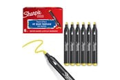 Schrijf- en tekengerei - Sharpie Creative Marker Acrylic Paint Pens | Bullet Tip Water-Based Paint Markers | Yellow | 6 Count - 2218063
