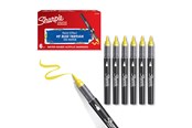 Schrijf- en tekengerei - Sharpie Creative Marker Acrylic Paint Pens | Brush Tip Water-Based Paint Markers | Yellow | 6 Count - 2218065
