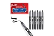 Schrijf- en tekengerei - Sharpie Creative Marker Acrylic Paint Pens | Brush Tip Water-Based Paint Markers | Black | 6 Count - 2218069