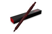 Schrijf- en tekengerei - Rotring 600 Ballpoint Pen | Medium Point | Black Ink | All-Metal Body Pen | Chocolate Truffle | Non-Slip Knurled Grip & Hexagonal Barrel | Refillable - 2204407