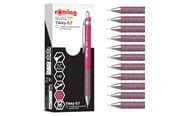 Schrijf- en tekengerei - Rotring Tikky Mechanical Pencil | HB 0.7 mm | Magenta (pink) Barrel | Lightweight with Rubberised Grip | 12 Count - 2214581